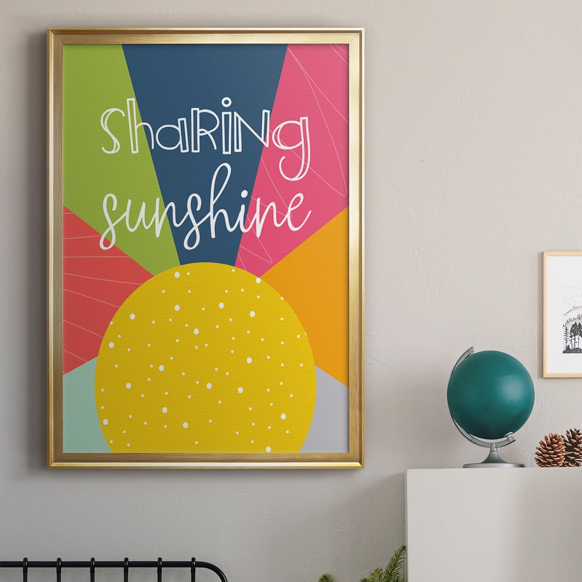Sharing Sunshine Premium Framed Print - Ready to Hang