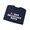 thumbnail image 3 of Brazilian Brazil Wife Girlfriend Husband Sweatshirt Gifts Crew Neck Shirt, 3 of 3