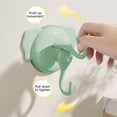 thumbnail image 6 of Suction Cup Hooks Heavy Duty Vacuum Suction Shower Hooks Glass Suction Cup Hooks Bathroom Robe Hooks Reusable, No Hole Punched, for Garland Decoration(4PCS,Green), 6 of 6