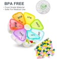 thumbnail image 3 of Yao 2Pcs Portable Weekly Pill Box Organiser, 7 Day Pill Box Organiser Large Compartment, Food Grade Material Travel Tablet Boxes 7 Day, 3 of 7
