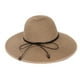 thumbnail image 1 of Sombrero de playa de borde grande para mujer, de 56 a 58 cm de circunferencia, para vacaciones en la playa, de verano, plegable, para viaje, 1 of 5
