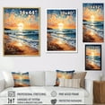 thumbnail image 4 of Designart "Beach Sunkissed Sands Painting I" Nautical & Beach Floater Framed Canvas Print, 4 of 7