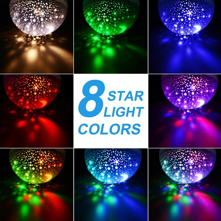 Spherical LED Music Projection Lamp Christmas Gift with 7