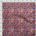 thumbnail image 4 of oneOone Cotton Cambric Maroon Fabric Medical Doodle Quilting Supplies Print Sewing Fabric By The Yard 56 Inch Wide, 4 of 4