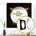 thumbnail image 3 of Designart "Ethereal Enchanting Butterfly II" Animals Butterfly Brown Large Square Mirror - Square Bedroom Mirror Printed Wall Decor - Children's Art Square Printed Wall Mirror Art, 3 of 5