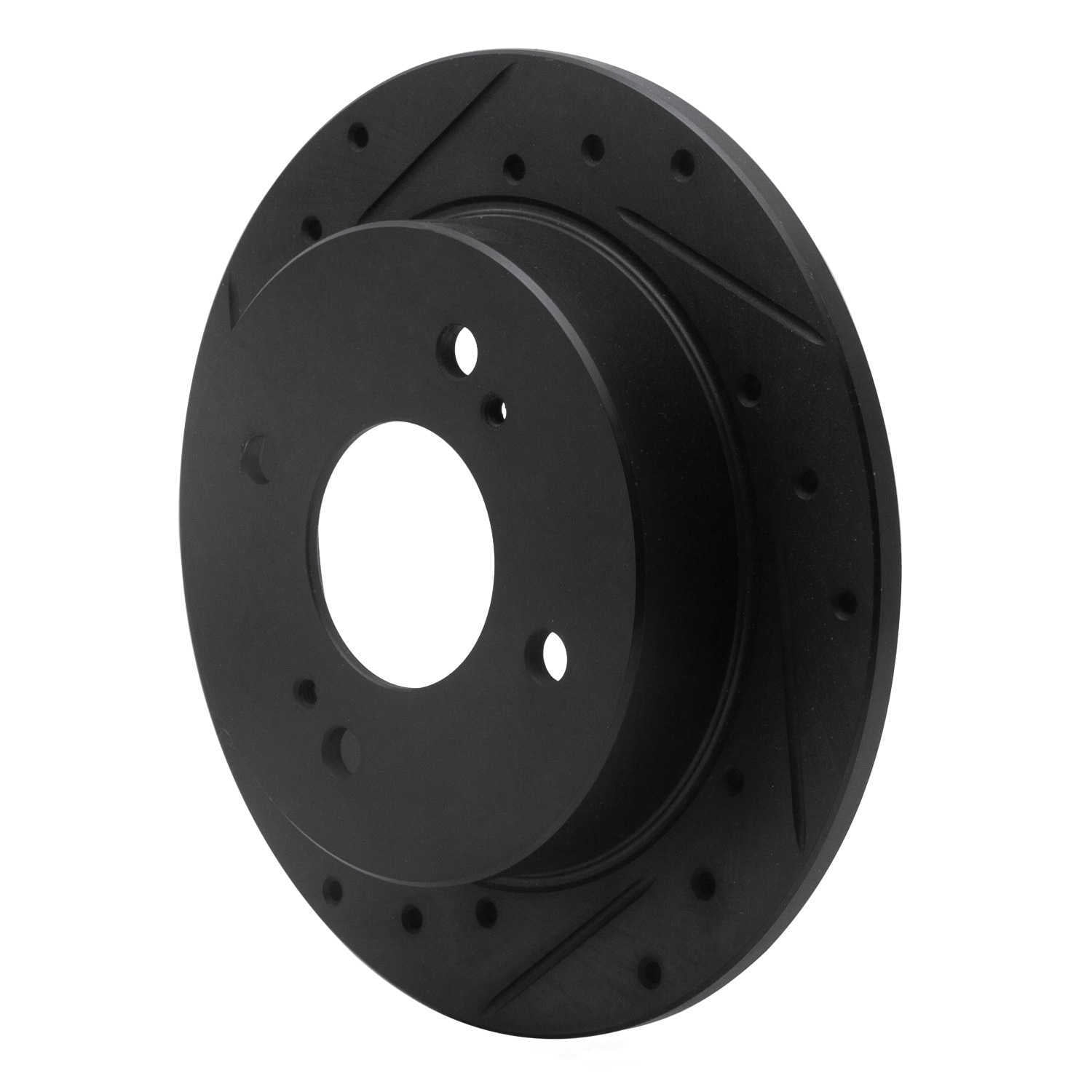 Dynamic Friction Company 633-67012L DFC Brake Rotor - Drilled And Slotted - Black
