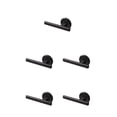 thumbnail image 3 of Ounissouiy Toallero de plástico Montado en la pared Baño Toallas de mano Trapo de baño Colgador Bar Hogar Perforación Soporte libre Accesorios Negro Type2 NO2 Ounissouiy CBP485672, 3 of 5