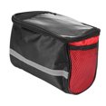 thumbnail image 1 of Para Manillar De Bicicleta Bolsa De Almacenamiento Frontal De Bicicleta De Gran Capacidad Con Tira Reflectante Accesorios De Ciclismo Para Asistentes De Viaje De Senderismo Al Aire Libre qarigey OD010450-01, 1 of 6