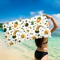 thumbnail image 6 of dinapents 75x150cm XL Microfiber Beach Towel - Lightweight Compact Sand-Resistant Square Print for Travel & Outdoor Activities, 6 of 6