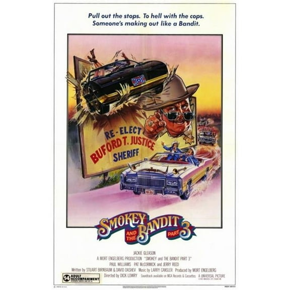 Pop Culture Graphics MOVCE7091 Smokey & The Bandit Part 3 Movie Poster, 11 x 17