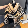 thumbnail image 3 of 2024 Chal cálido para mujer, bufanda gruesa de lujo de cachemira, manta de invierno, chal informal con estampado, pashmina, bufanda, poncho de viaje, estolas, Echarpe, 3 of 5