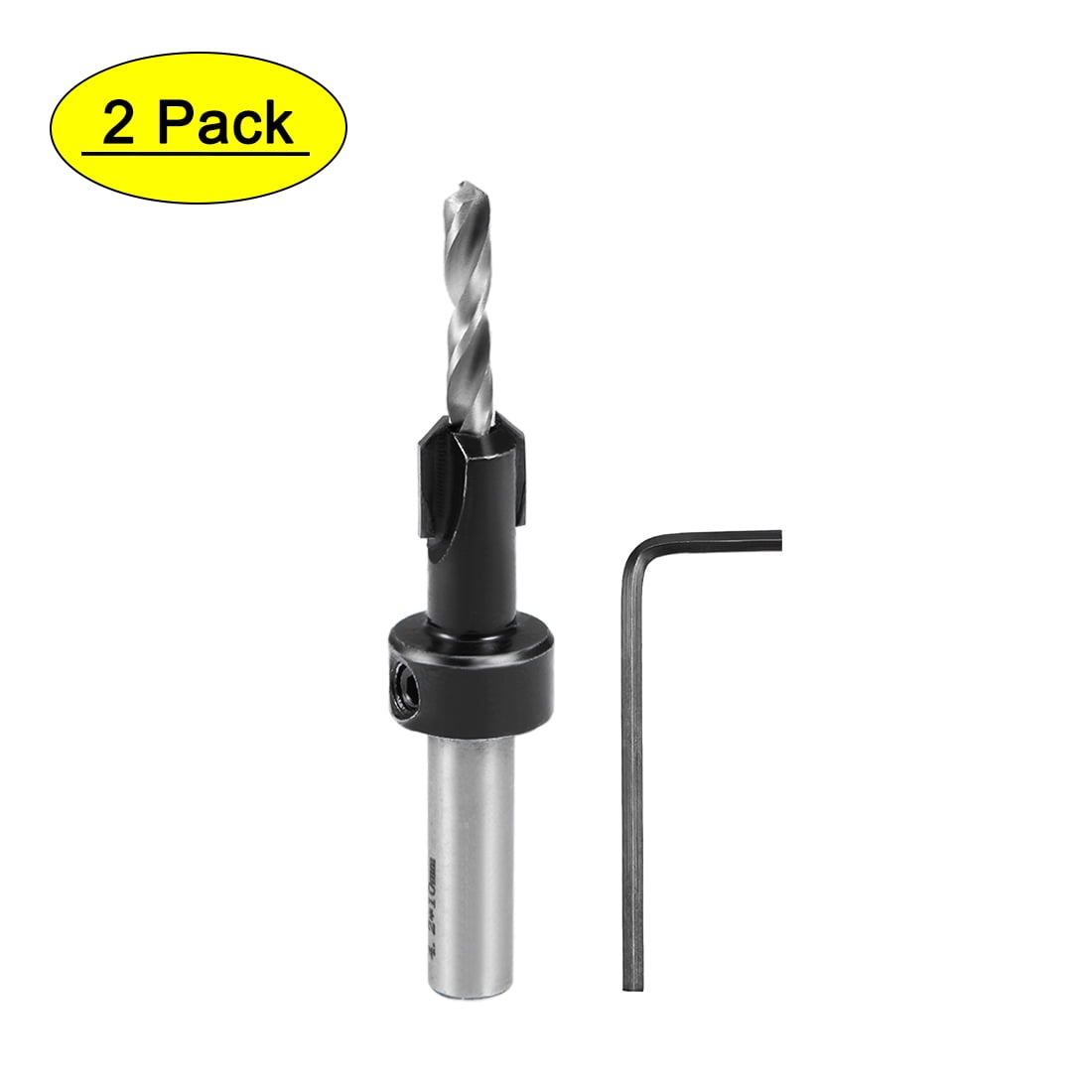 Uxcell 4.2x10mm Adjustable 90 Degree HSS Hex Wrench Countersink Drill