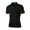 Black, variant on WREESH Men's Fashion Stand Collar T-Shirt Solid Color Short Sleeve Turn-Down Neckline Pullover Tops Black