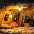 thumbnail image 5 of 2 Packs Rechargeable Solar Camping Light Bulb Vintage Outdoor Hanging LED Lantern Waterproof Warm Light for Camping Hiking Backyard Decor Portable USB Type C Charging Ambient Lighting, 5 of 8