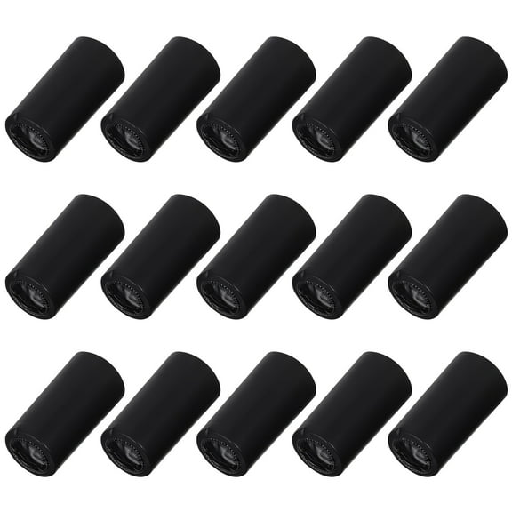 Houderco Bottle Heat Shrink Capsules Wine Bottle Seal Black 50Pcs 2.4x1.2x1.2in