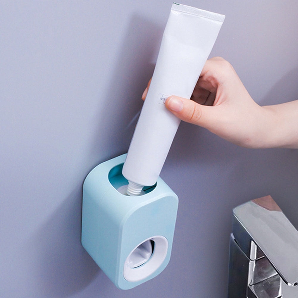 Details about   Bathroom Accessories Set Auto Toothpaste Dispenser Toothbrush Holder Storege Box 