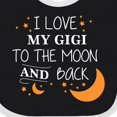 thumbnail image 4 of Inktastic I Love My Gigi to the Moon and Back Boys or Girls Baby Bib, 4 of 4