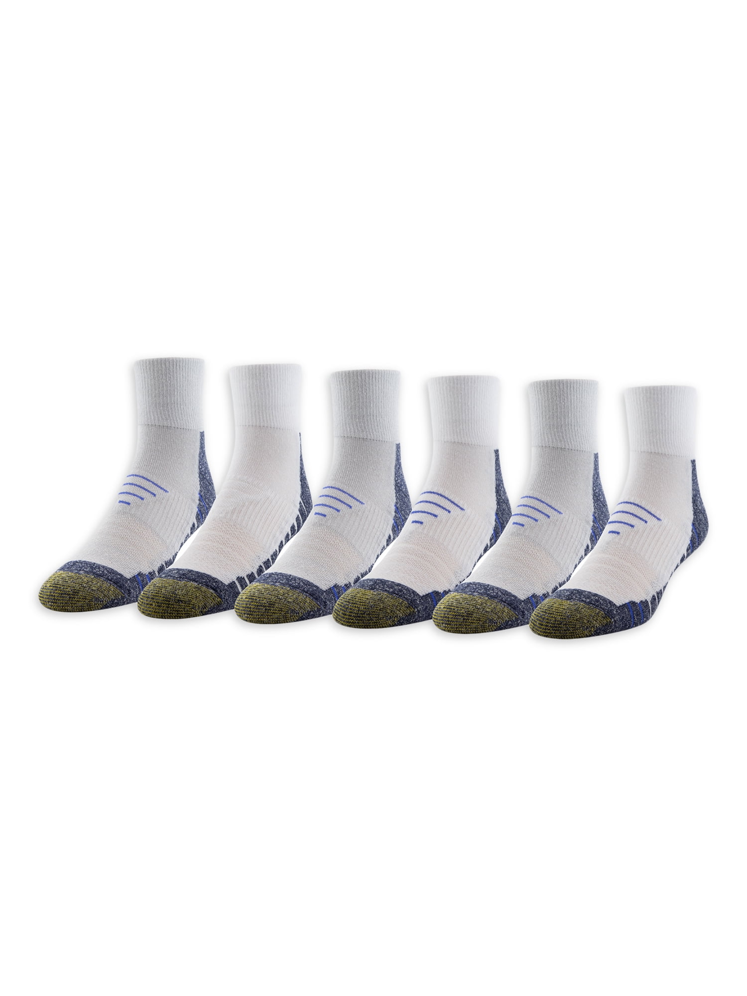 GOLDTOE Edition Men's ProSport Cushion Max Ankle Socks, 6-Pack