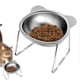 thumbnail image 1 of Antivomiting cat bowl – Stainless steel tilted feeding bowl for kittens and cats, 1 of 5