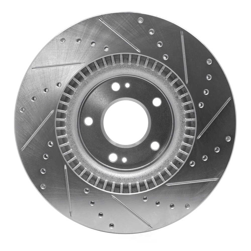 Dynamic Friction Company 631-03030L DFC Brake Rotor - Drilled And Slotted - Silver