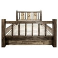 thumbnail image 6 of Montana Woodworks MWHCSBKSLLZBEAR Homestead Storage Bed with Laser Engraved Bear Design, Stain & Clear Lacquer - King Size, 6 of 6