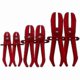 thumbnail image 1 of 6-Piece Hose Pliers Set, Tool for Brake and Fuel Lines, Includes 155mm, 185mm, 250mm Red Pliers for Clamps and Hoses, 1 of 5