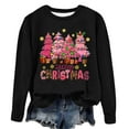 thumbnail image 4 of WXLWZYWL Family Christmas 2024 Womens Chrismas Sweatshirts Xmas Long Sleeve Thermal Crewneck Sweatshirts, 4 of 4