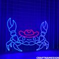 thumbnail image 2 of Craftnamesign Mr Crab Neon Sign, Seafood Wall Decor, Animal Wall Art, 2 of 5