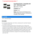 thumbnail image 2 of Front Brake Pad Set - Compatible with 2019 - 2020 Nissan Rogue, 2 of 2