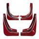 thumbnail image 2 of de material tierra Faldillas Delanteras y Traseras para Automóvil Carro - Rojo, 190x300x50mm Yotijar Salpicaduras de aletas de barro del coche, 2 of 6