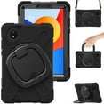 thumbnail image 5 of Case for Xiaomi Redmi Pad SE 8.7 inch 2024, 360 Degree Rotating Hand Grip Shockproof Cover with Shoulder Strap, Black, 5 of 7