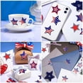 thumbnail image 4 of Tkrady American Flag Patriotic Stickers - 4th of July Stickers for Independence Day Decorations Red White and Blue USA Memorial Day Veterans Day Decals Party Favor Supplies Decor,  1 Rolls, 4 of 7