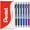 Black, Blue, Violet, variant on Pentel Energel BLN75 Retractable Gel Ink Rollerball Pen - 0.5mm - 54% Recycled - Black, Blue, Violet - Pack of 6 in Pillow Packaging