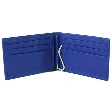 - Alpine Swiss Mens Bifold Money Clip Spring Loaded Leather ID Front Pocket Wallet