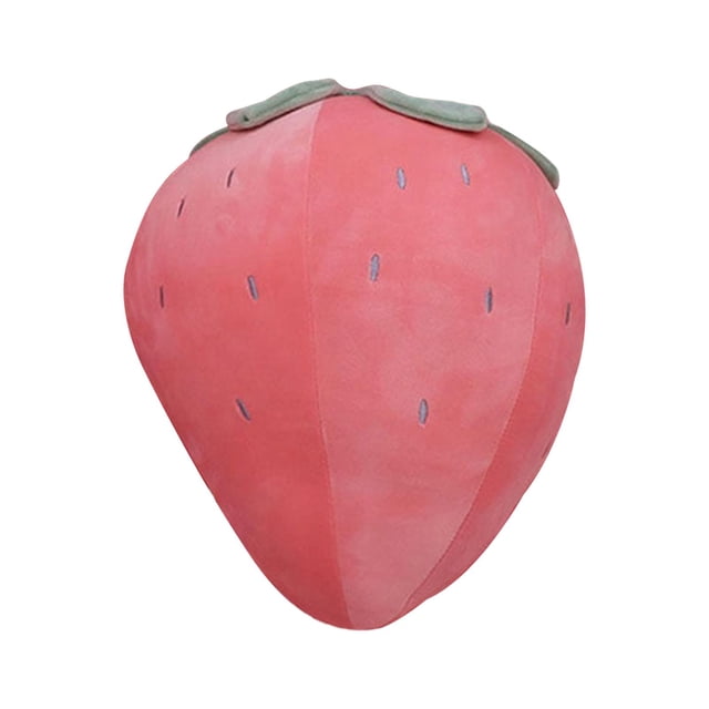 Bonito Juguete de Peluche de Fresa, Juguete de Fresa Relleno, Juguete de Peluche de Frutas para La Decoración Del Sofá Del Dormitorio de La Sala de Es Rosa Baoblaze juguetes de frutas rellenas