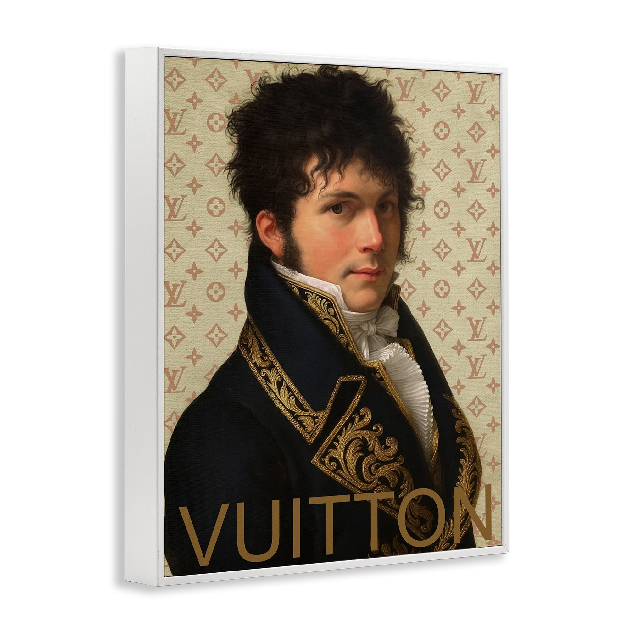 Stupell Industries Glam Gentleman In Spring White Framed Giclee Art, design by Grotto Studios