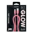 thumbnail image 3 of Liquipel Powertek Glow in the Dark USB-A to Lightning - Pink, 3 of 7