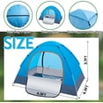 thumbnail image 2 of 15/10/5 Pack Camping Tents for Homeless Bulk 2 Person Pop up Homeless Backpacking Supplies Adult Waterproof Instant Easy Setup Tent for Hiking Outdoor Travel Camping Donation, 2 of 6