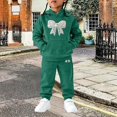 thumbnail image 6 of RMGVDSD Girls Sweatsuit Fall Bow Print Hoodie Sweatshirt Pants Set with Pockets Casual Two Piece Outfit Comfortable Stylish Clothing, 6 of 6