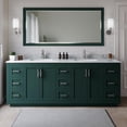 thumbnail image 2 of Wyndham Collection Miranda 84" Plywood Double Bathroom Vanity in Green/Nickel, 2 of 7