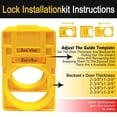 thumbnail image 3 of Door Lock Installation Kit, Hole Saw Set with Arbor Positioning Frame Guide Template, Door Lock Hole Cutter for Wood Doors, 3 of 5