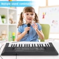 thumbnail image 4 of Kids Electronic Keyboard, Portable Electronic Keyboard 5 Instrumental Sound Effects 4 Tones Plastic 10 Demo Songs  for Practicing, 4 of 8