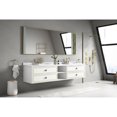 thumbnail image 7 of 96" Double Sinks Wall Hung Bathroom Vanity, White, Improves Organization And Storage Capacity, 4 Drawers 2 Open Shelves Facilitates Cleaning Storage,, 7 of 7