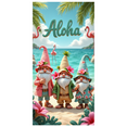 thumbnail image 2 of Cartoon Flamingo Banner Hawaiian Gnome Decor Palm Tree Background for Beach Party Summer Vacation Holiday, 2 of 8