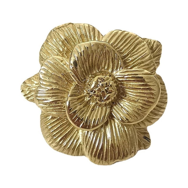 Rose flower Perilla de gabinete, manija de cajón, perilla de cajón resistente de cocina para cajón