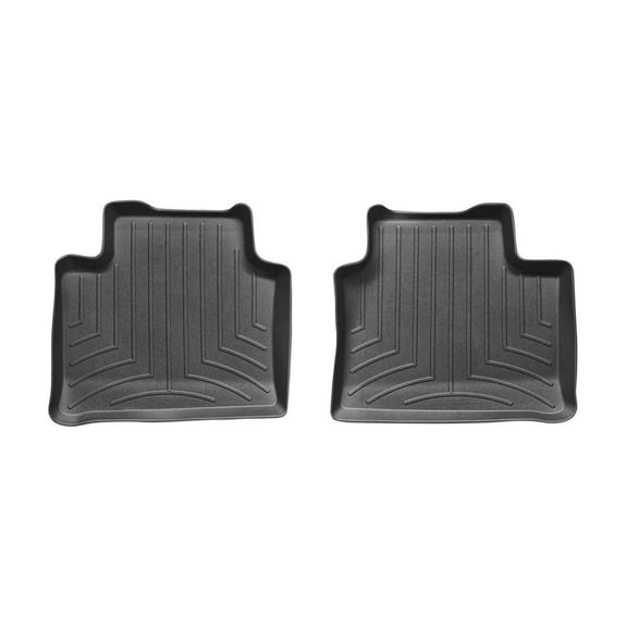 WeatherTech Custom Fit FloorLiners compatible with 2008-2009 Pontiac G8 - 2nd Row (2-Piece Liner), Black