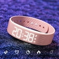 thumbnail image 6 of Smart Watch Fitness Tracker - Silent Vibration Alarm, Step Counter, Stopwatch, USB Charging, Sleek Design for Men & Women,Pink, 6 of 6