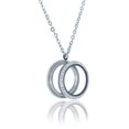 thumbnail image 5 of BG247 Stainless Steel Floating Adjustable Locket Necklace with Matching Chain (Twist Silver Rhinestone Circle), 5 of 6