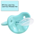 thumbnail image 3 of CutiePlusU Adult Sized Pacifier Dummy for Adult Babies-Large Shield 3 Pack - Turquoise, Purple, Roes, 3 of 6