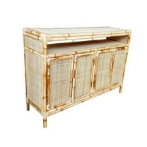 Crystal Bay Rattan 4 Door Cabinet